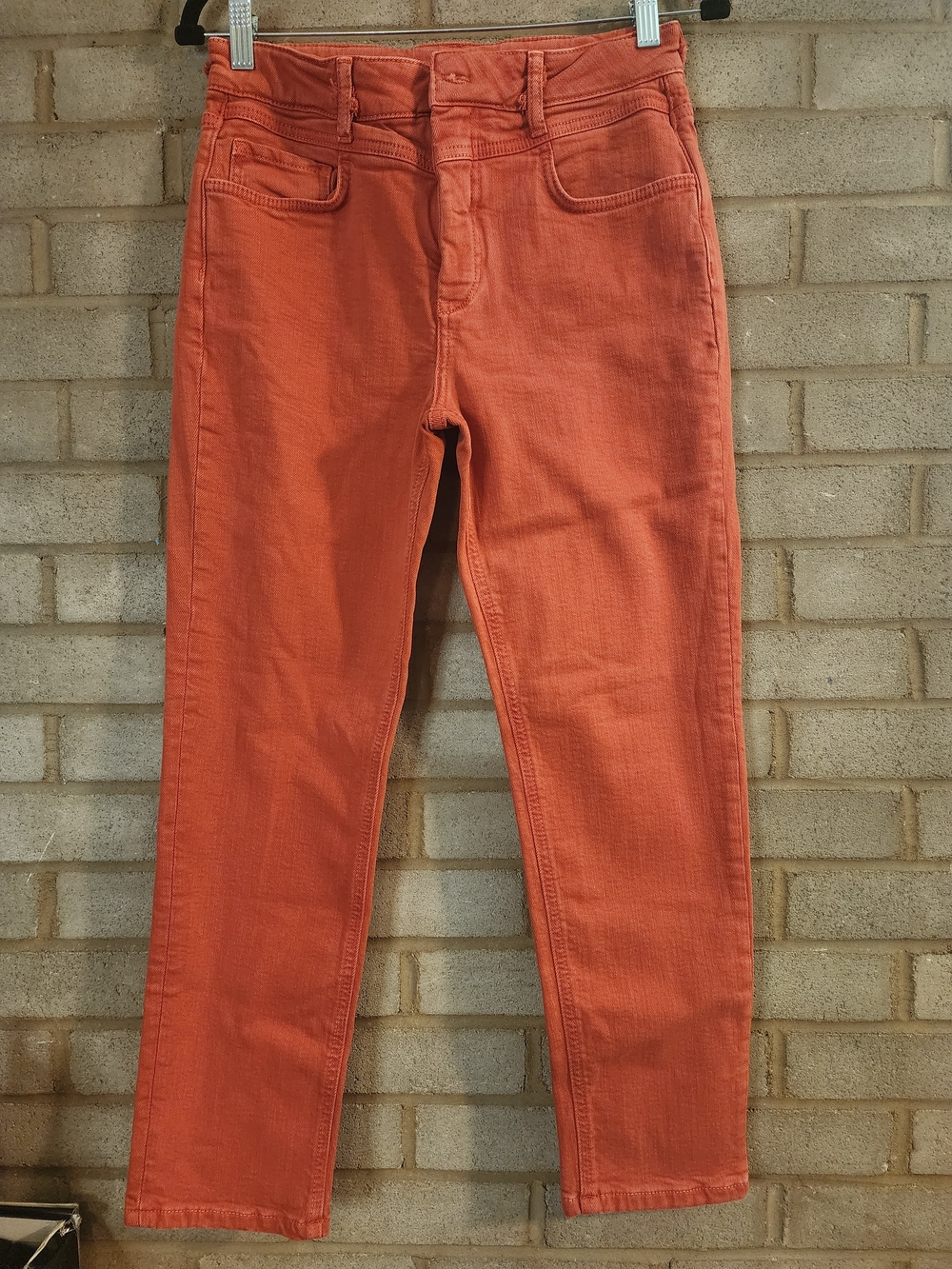 Nwot Anthropologie Pilcro & The Letterpress High-Rise Slim Jeans Burnt Orange